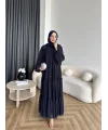 Hen - Luzy Şifon Elbise - Lacivert