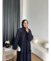 Hen - Luzy Şifon Elbise - Lacivert