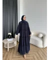 Hen - Luzy Şifon Elbise - Lacivert