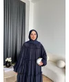 Hen - Luzy Şifon Elbise - Lacivert