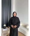 Hen - Luzy Şifon Elbise - Siyah