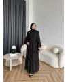 Hen - Luzy Şifon Elbise - Siyah