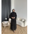 Hen - Luzy Şifon Elbise - Siyah