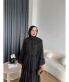 Hen - Luzy Şifon Elbise - Siyah