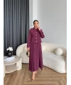 Hen - Visor Fiyonklu Etekli Takım - Bordo