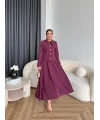 Hen - Visor Fiyonklu Etekli Takım - Bordo