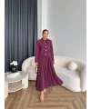 Hen - Visor Fiyonklu Etekli Takım - Bordo