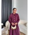 Hen - Visor Fiyonklu Etekli Takım - Bordo