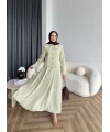 Hen - Visor Fiyonklu Etekli Takım - Fıstık Yeşili