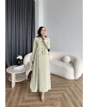 Hen - Visor Fiyonklu Etekli Takım - Fıstık Yeşili