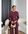 Tb - Glady Pelerin Takım - Bordo