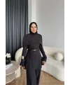 Tb - Glady Pelerin Takım - Siyah