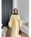 Qu - Balon Kol Etekli Takım - Sarı