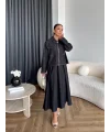 Es - Roxanne Etekli Kot Takım - Siyah