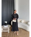 Es - Roxanne Etekli Kot Takım - Siyah