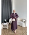 Es - Roxanne Etekli Kot Takım - Mürdüm