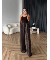 Aslı Pırlanta Pantolon - Kahve