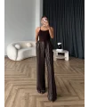 Aslı Pırlanta Pantolon - Kahve