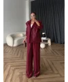 Asil Pırlanta Ceketli Takım - Bordo