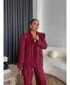 Asil Pırlanta Ceketli Takım - Bordo
