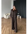 Asil Pırlanta Ceketli Takım - Kahve