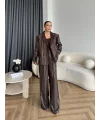Asil Pırlanta Ceketli Takım - Kahve