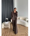 Asil Pırlanta Ceketli Takım - Kahve
