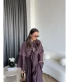 Qu - Quase Pelerin Detay Etek Takım - Mürdüm