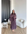 Qu - Quase Pelerin Detay Etek Takım - Mürdüm