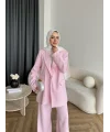 Fuş - Arlin Ceketli Takım - Pembe