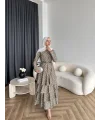 Tb - Ponpon Kat Kat Elbise - Yeşil