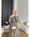 Tb - Ponpon Kat Kat Elbise - Yeşil