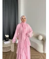 Fuş - Butter Şal Hediye Elbise - Pembe