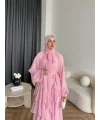 Fuş - Butter Şal Hediye Elbise - Pembe