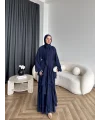 Fuş - Butter Şal Hediye Elbise - Lacivert