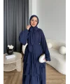 Fuş - Butter Şal Hediye Elbise - Lacivert