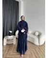 Fuş - Butter Şal Hediye Elbise - Lacivert