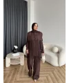 Fuş - Sakura Püsküllü Takım - Kahve