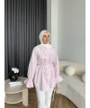 Hen - Sehaa Gül Detay Gömlek - Pembe