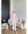 Hen - Sehaa Gül Detay Gömlek - Pembe