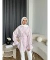 Hen - Sehaa Gül Detay Gömlek - Pembe