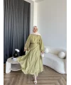 Qu - Balon Kol Etekli Takım - Yeşil