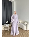 Fuş - Navyl Modal Elbise - Lila