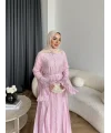 Fuş - Navyl Modal Elbise - Pembe
