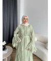 Fuş - Navyl Modal Elbise - Yeşil