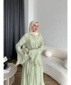 Fuş - Navyl Modal Elbise - Yeşil