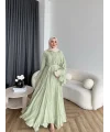 Fuş - Navyl Modal Elbise - Yeşil
