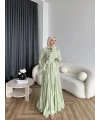 Fuş - Navyl Modal Elbise - Yeşil
