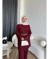 Mav - Nota Dantel Takım - Bordo