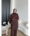 Mav - Nota Dantel Takım - Acı Kahve
